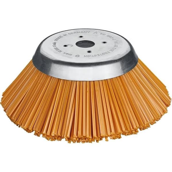 Borstehuvud - SENSITIV - Konisk - 230 mm - Hål 25,4 mm - Tråd 2,5 mm orange