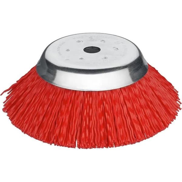 Täckborste - SENSITIV - Röjare - Diameter 200 mm - "Alésage" 25,4 mm - Tråd 1,6 mm röd