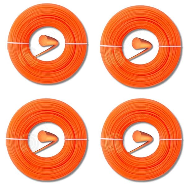 INN Skärlina 4st 0,27cmx65m orange skärlina för rund trådspole kanttrimmertråd kompatibel med alla halshuvuden