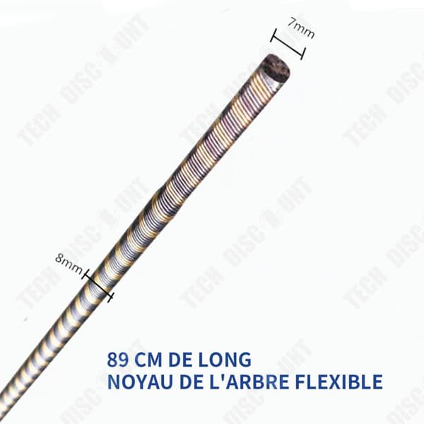 TD® Flexibelt skaft för röjsax 89cm Diameter 8mm Drivaxel för trimmer Flexibelt skaft för röjsax