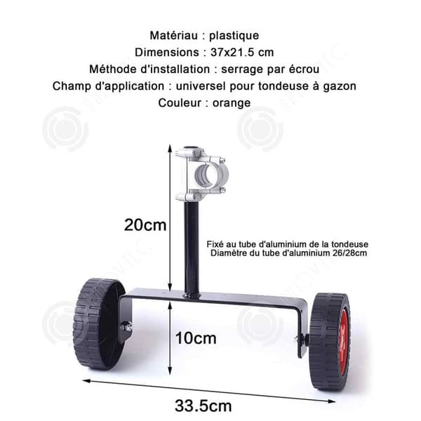INN Skydd för grästrimmer 37x21,5cm orange ökar och förtjockar gräsblockering plasttillbehör för gräsklippare