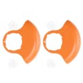 Miniatyrbild 1 av 4: INN Skydd för grästrimmers 2st 15cm orange universal gräsblockerare plast orange färg tillbehör för gräsklippare