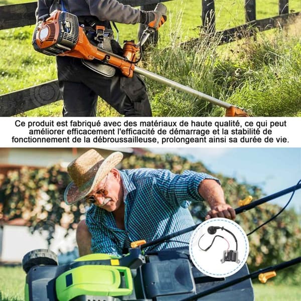 INN Tändspole för motorsåg för 40-5 43CC 44-5 CG430 CG520 Trimmer Tändspole, tillbehör för röjsåg