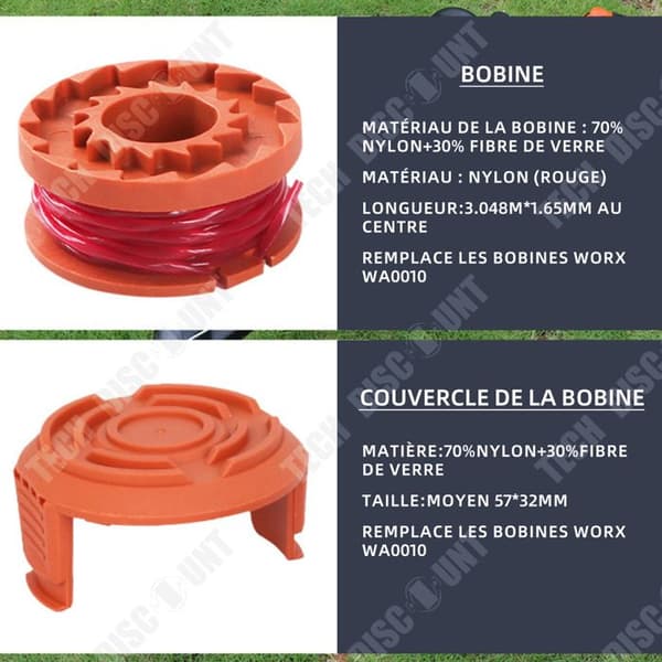 TD spolskydd och linjegräsklippare med spollinje spolset Spoltråd Byte av trädgårdsverktyg Spollinje Rosa