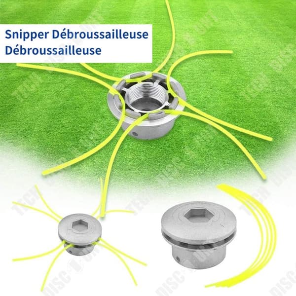 TD Paket med 4 Universal Silver Trimmerhuvuden 44,5x72mm Trimmerhuvuden Buskryssax Saxhuvuden Höningsskivor Klipphuvuden