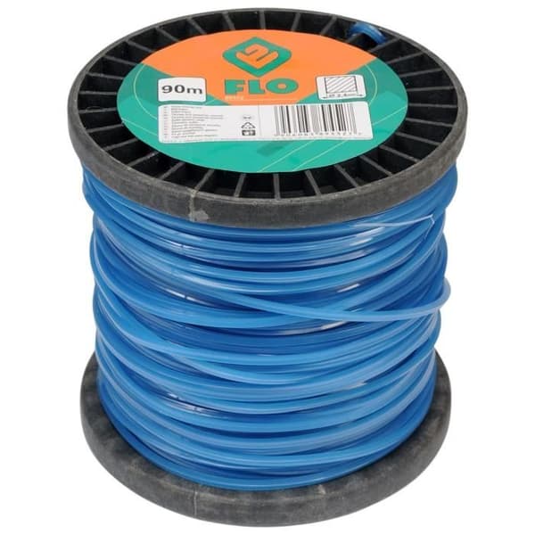 FLO Trimmertråd 2,4 mm 90 m Blå