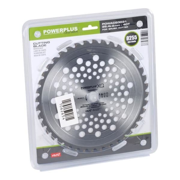 Röjskärblad - Powerplus Garden - POWACG3031 - 40 tänder/blad - 255x25,4x2 mm