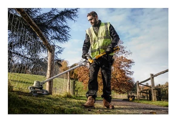 DeWALT DCMST561N-XJ röjsåg/strängtrimmer 35 cm Batteri Svart, Gul