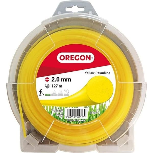 Rund linje för röjsåg - Universal - 2mm - 127m - Nylon - Gul
