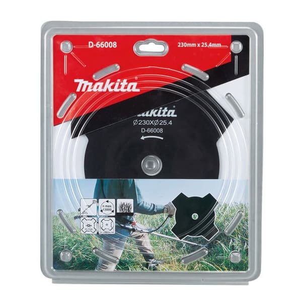 Gräsklinga - MAKITA - D-66008 - 230 mm - 4 tänder - Stål 1,8 mm