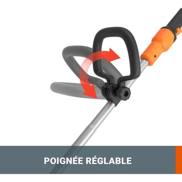 WORX - Trådklippare utan sladd 40V - 2Ah - WG183E.9 - Ø33 cm