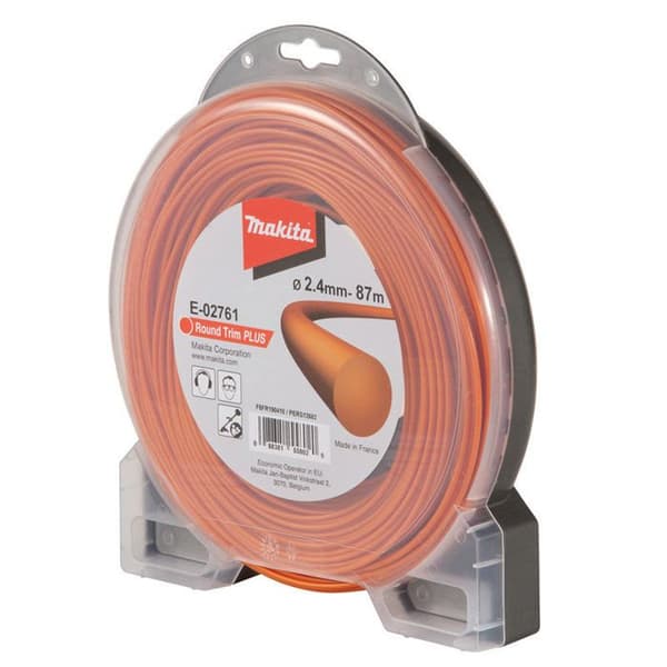 Rundskärande tråd - MAKITA - E-02761 - Diameter 2,4 mm - Längd 87 m - Färg orange