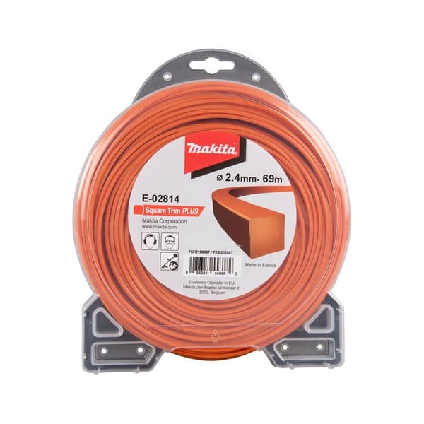 Square Trim+ MAKITA fyrkantig tråd 2,4 mm x 69 m - E-02814