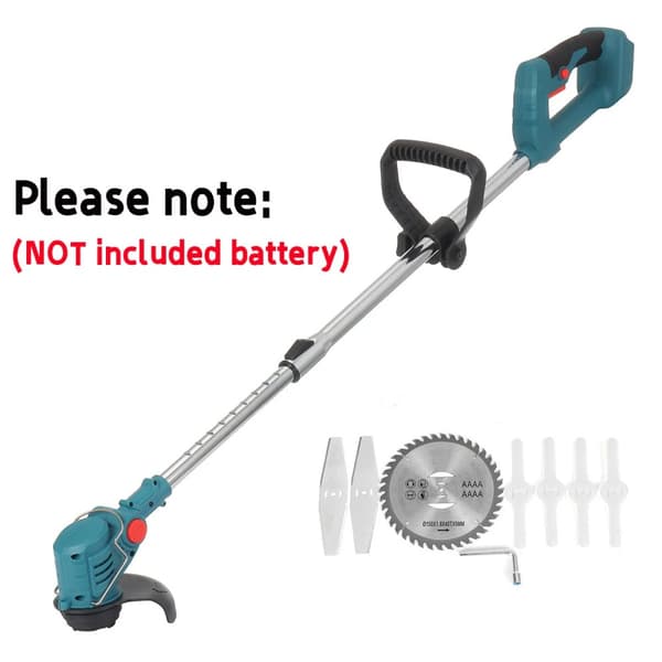 Trådlös Elektrisk Grästrimmer, Justerbar Längd 99-135cm, 450W Effekt,Inga hjul