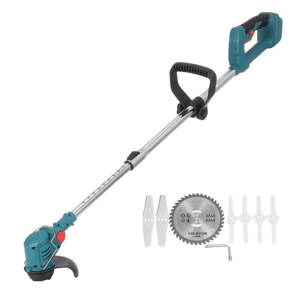 Trådlös Elektrisk Grästrimmer, Justerbar Längd 99-135cm, 450W Effekt,Inga hjul