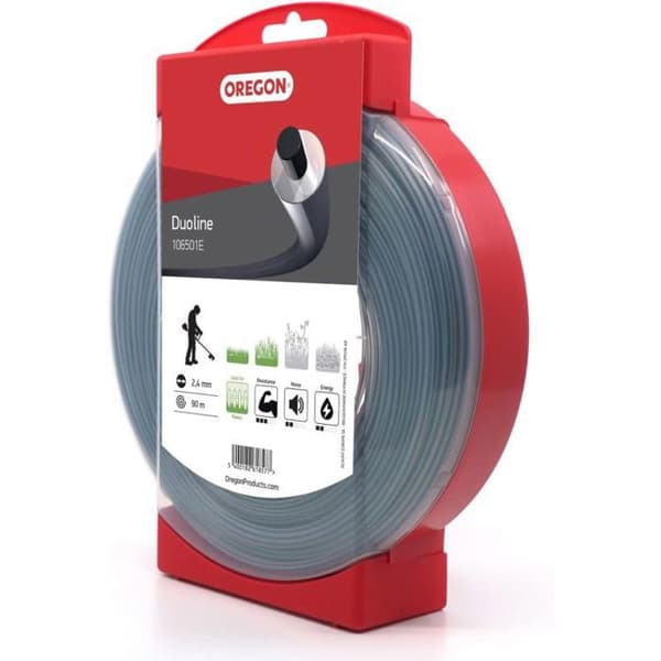 Tråd för röjsågar - OREGON - 2,40mm x 90m - Grästrimmer och trimmer
