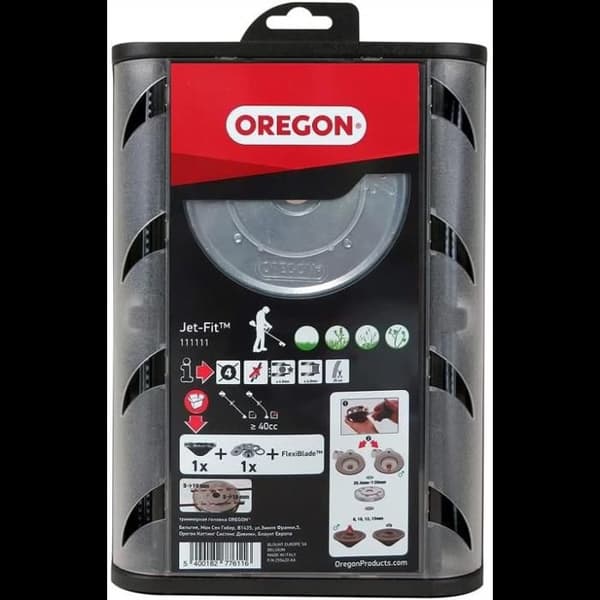 Tête deburrande Jet-Fit i aluminium Oregon 111111 Manuel Kompatibel med de flesta kantklippare med rak axel ≥