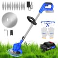 Miniatyrbild 2 av 2: Grästrimmer, Sladdlös, Justerbar Klippvinkel,Blå, ett batteri