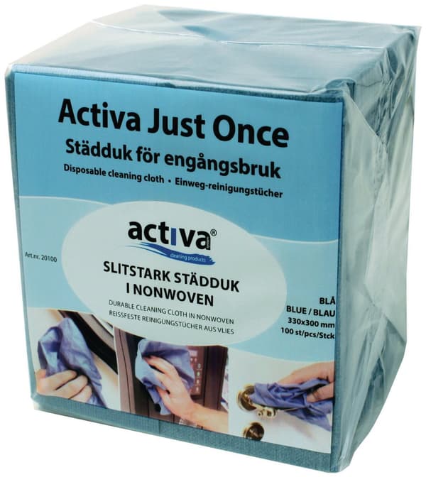 Städduk JustOnce engångs blå 100/fp