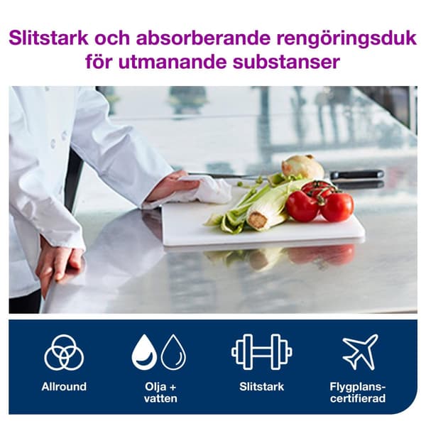 Rengöringsduk TORK Pre W8 kraftig 45/fp