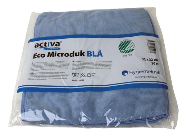 Microfiberduk ACTIVA ECO 32x32cm blå 10st