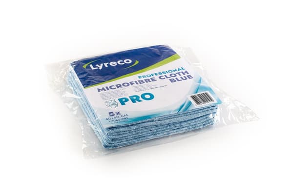 Microfiberduk LYRECO P 40x40cm blå 5/fp
