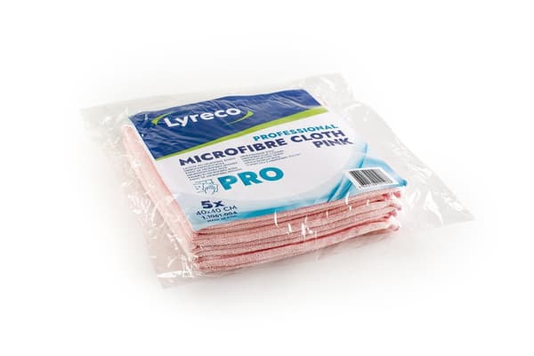 Microfiberduk LYRECO P 40x40cm rosa 5/fp