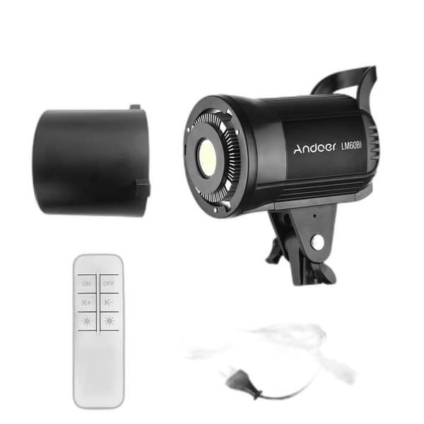 LED-videovalo himmennettävä Bowens-kiinnitys - 135 W/100 W/60 W jatkuva valaistus studiolle live-lähetyksiin ja tallentamiseen 60W 2700K-5700K