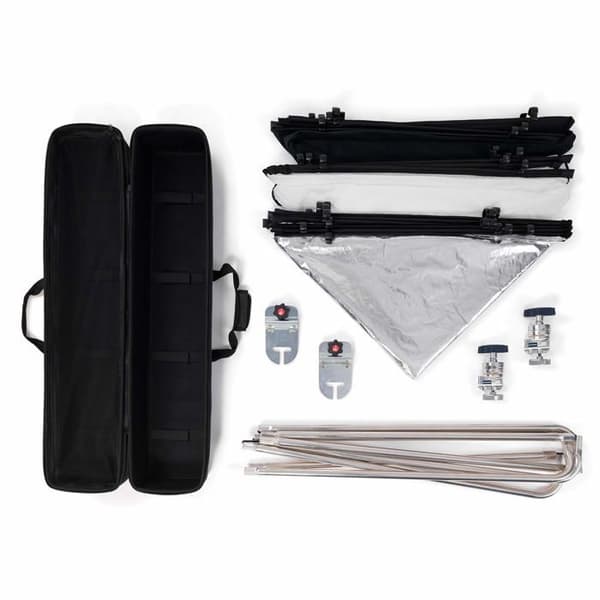 Manfrotto Photo Studio Kit - MLLC2201K - Stort allt-i-ett Pro Scrim Kit 2 x 2 m - Ljuskontroll - Kompakt och lätt
