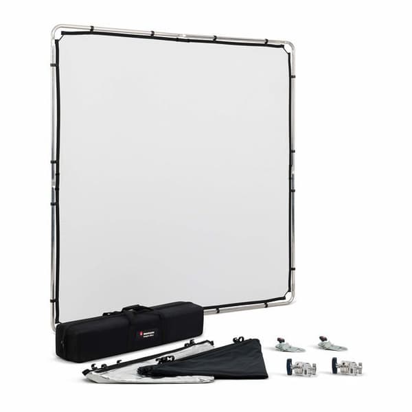 Manfrotto Photo Studio Kit - MLLC2201K - Stort allt-i-ett Pro Scrim Kit 2 x 2 m - Ljuskontroll - Kompakt och lätt