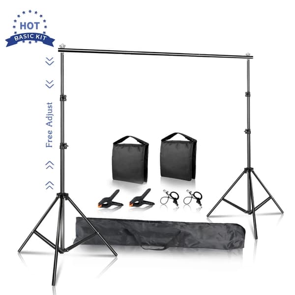 Bakgrundsställning, justerbar storlek, Chromakey-stödsystem, 2000X2000, Grundpaket 2