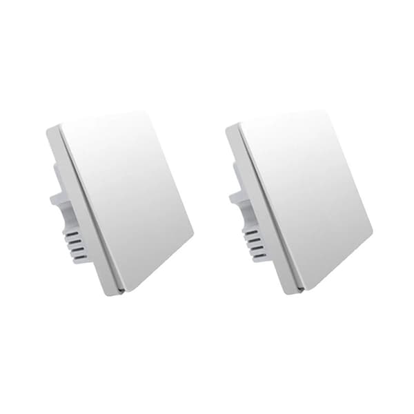 Aqara Älykäs Seinäkytkin, Zigbee-yhteensopiva, Korkea Kuormituskapasiteetti,2 kpl ei neutraali-2Avain 2X with neutral-1Key