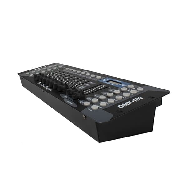 SHEHDS DMX192 -ohjainkonsoli, 192 DMX-kanavaa, 8 ohjelmoitavaa kohtausta,EU-pistoke