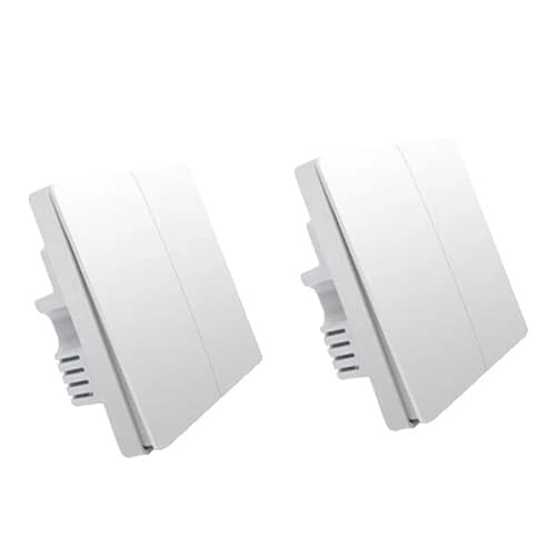 Aqara Vægbryder, ZigBee-forbindelse, Trådløs kontrol,2X Ingen Neutral 2Tast