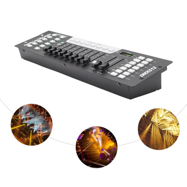 192-kanals DMX-kontroller, 30 programlagring, 240 belysningsscener, användarvänligt gränssnitt