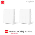Miniatyrbillede 2 af 2: Aqara ZigBee Vægbryder, 10A Maksimal Belastning, 2500W Udgange,D1Med Neutral 3 X2