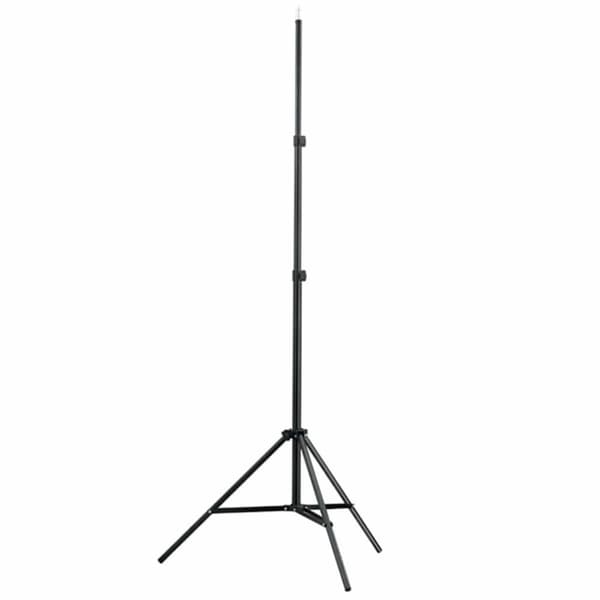 vidaXL studiosæt med sort fotobaggrund og lamper 600 x 300 cm