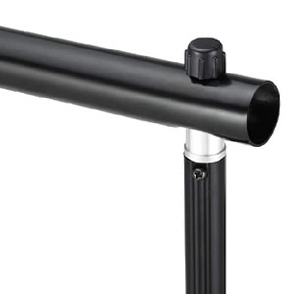 vidaXL studiosæt med sort fotobaggrund og lamper 600 x 300 cm