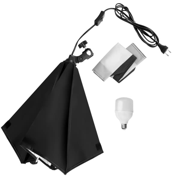 Studielys med softbox, stativ og transporttaske model 1 - sort