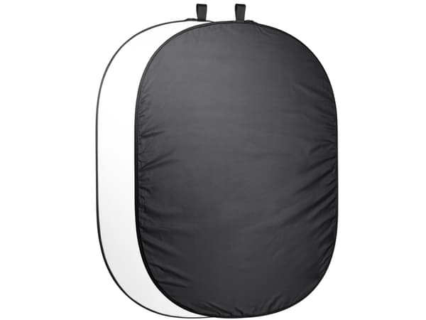 Walimex Pro - Bakgrund - polyester - 2 m x 2.3 m - Uni - vit, svart