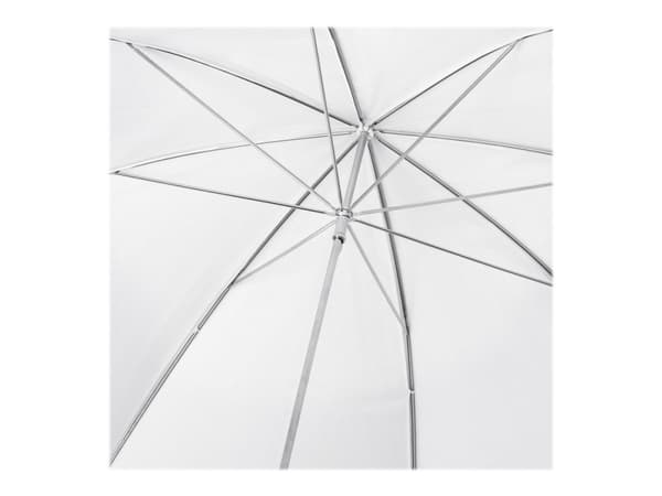 Walimex 2 in1 - Reflektiv/translucent paraply - hvit - Ø84 cm