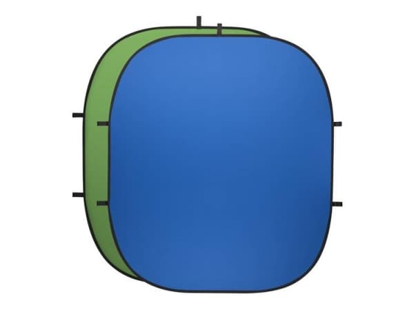Walimex Pro Sammenfoldelig baggrund (L x B) 2000 mm x 2300 mm Blå , Grøn (musta)