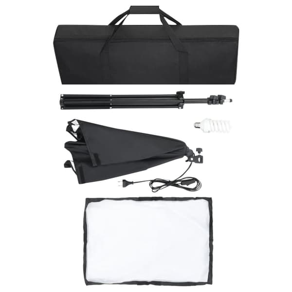 vidaXL Ammattimaiset studiovalot 2 kpl 40x60 cm teräs musta