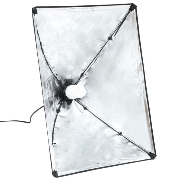 vidaXL fotostudiesæt med softbox-lamper og baggrund