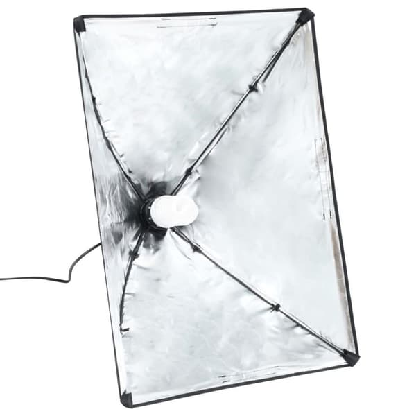 vidaXL fotostudiesæt med softbox-lamper og baggrund
