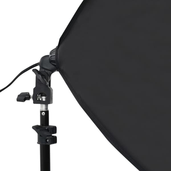 vidaXL fotostudiesæt med softbox-lamper og baggrund