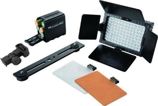 Falcon Eyes DV-96V-K1, 6 W, 96 ampuller, LED, 0,06 W, Sort, Batteri
