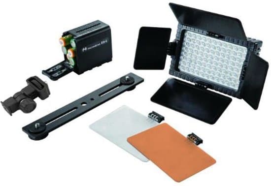 Falcon Eyes DV-96V-K1, 6 W, 96 ampuller, LED, 0,06 W, Sort, Batteri