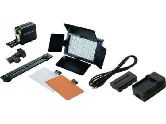 Falcon Eyes DV-96V-K2, 6 W, 96 ampuller, LED, 0,06 W, Sort, Batteri