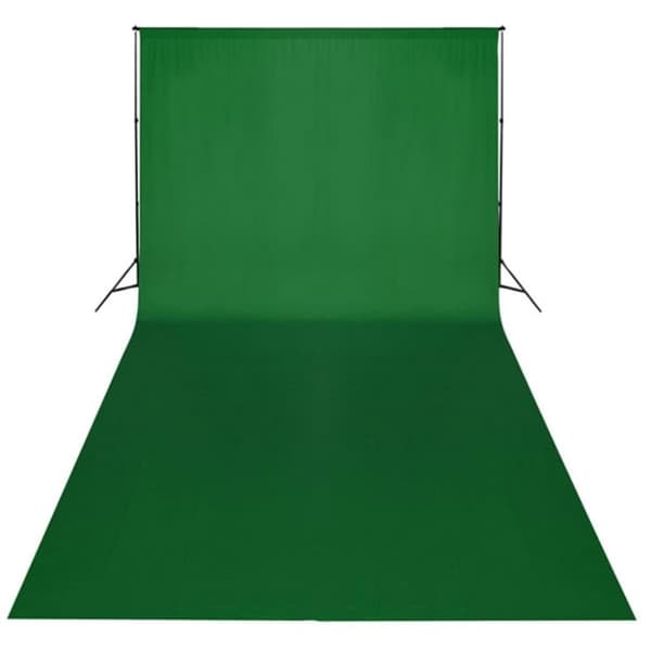 vidaXL Fotostudiosett med lamper, bakgrunn og reflektor